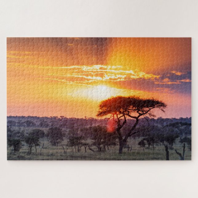 Safari im Serengeti-Nationalpark Puzzle (Horizontal)