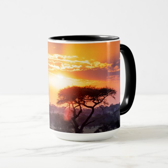 Safari im Serengeti-Nationalpark Tasse (VorderseiteRechts)