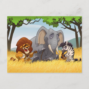 Safari Jug Band Postcard Postkarte