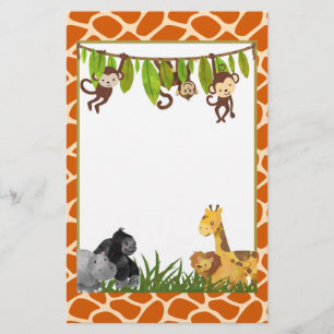 Safari Jungle Animal Theme Briefpapier