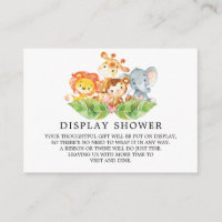 Safari Jungle Animals Babydusche - Geschenkidee