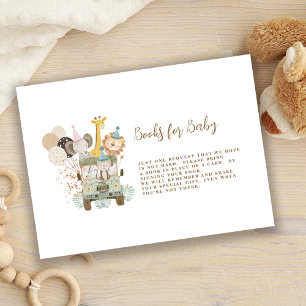 Safari Jungle Animals Boho Buch für die Babybuchun Begleitkarte