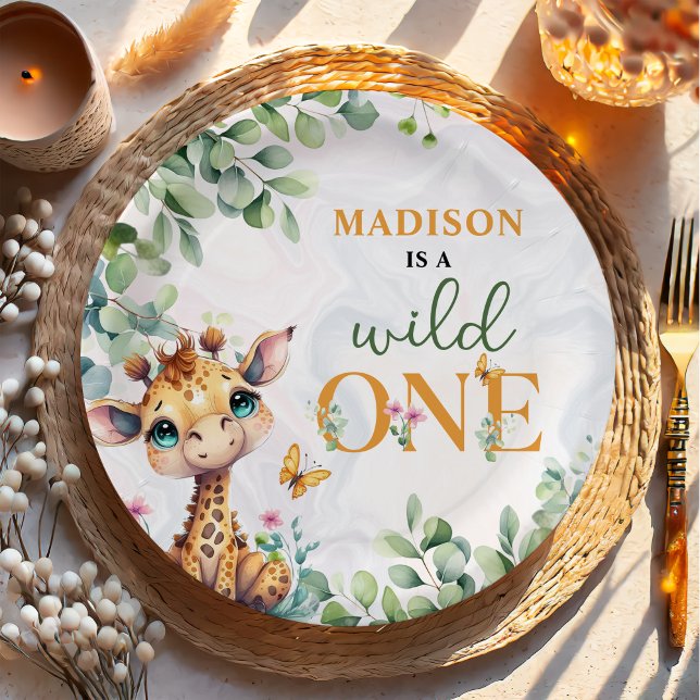 Safari Jungle Animals Geburtstag Pappteller (Von Creator hochgeladen)