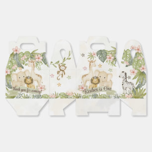 Safari Jungle Animals Themed Party Box Geschenkschachtel