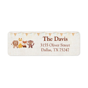 Safari Jungle Animes: Rücksendeadresse