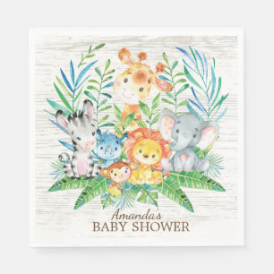 Safari Jungle Baby Duschpapier Napkins Serviette