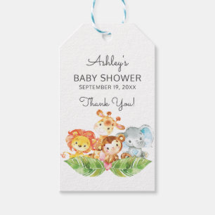 Safari Jungle Boys Baby Dusche Gefallen Geschenkta Geschenkanhänger