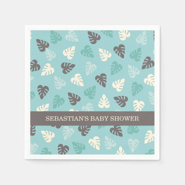 Safari Jungle Leaf Napkins Serviette (Vorderseite)