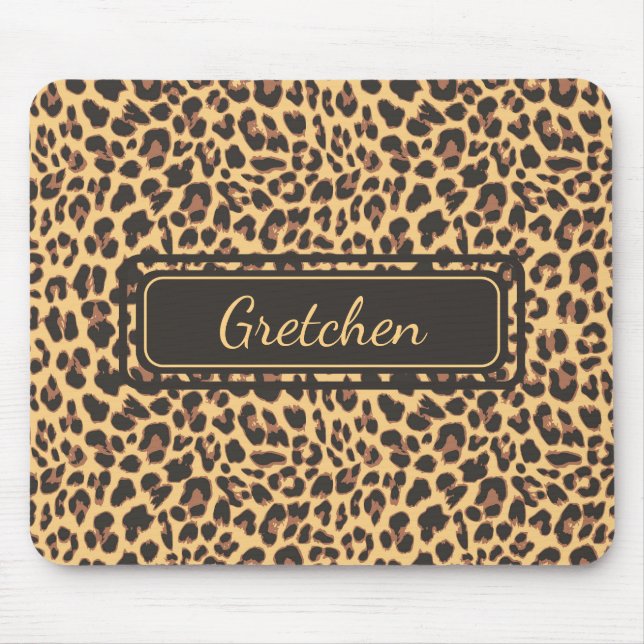 Safari Jungle Print Cheetah Mousepad (Vorne)