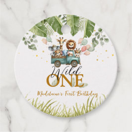 Safari Jungle Vielen Dank Wild One 1. Geburtstag Geschenkanhänger