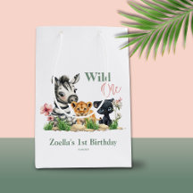 Safari Jungle Zoo Animals Pink Wild Ein Geburtstag