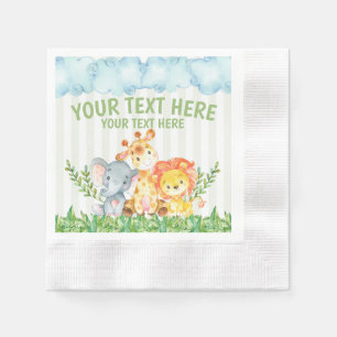 Safari Jungle Zoo Tier Napkins Serviette