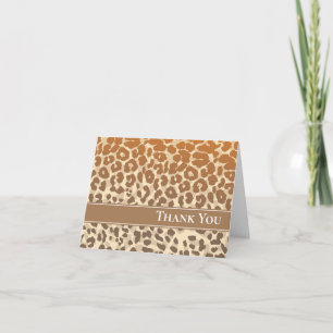 Safari Leopard Note Card Karte