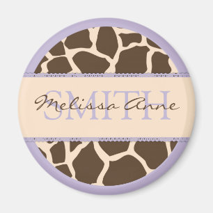 Safari-Mädchen Toiletten-Magnet 4 Magnet