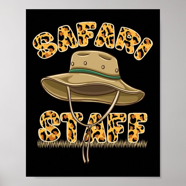 Safari-Mitarbeiter Safari-Geburtstag  Poster (Vorne)