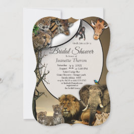 Safari Outdoor Brautparty Einladung