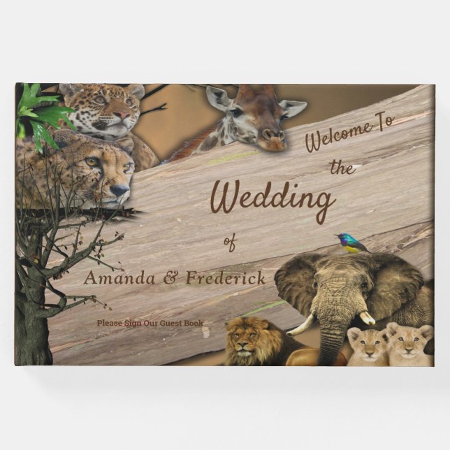 Safari Outdoor Gästebuch (Vorderseite)