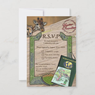 Safari Outdoor RSVP Card Karte
