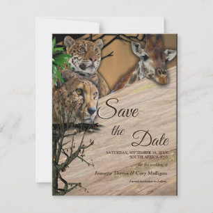 Safari Outdoor Save the Date Ankündigung