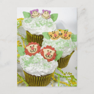 Safari Party Cupcakes Postkarte