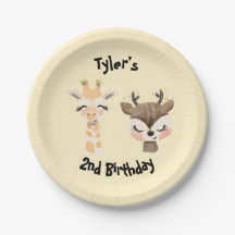 Safari Party Personalisierte Teller