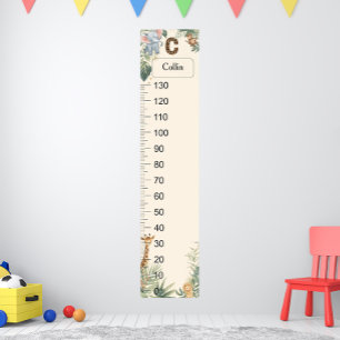 Safari Personalisierter Name Monogramm C Wachstums Poster