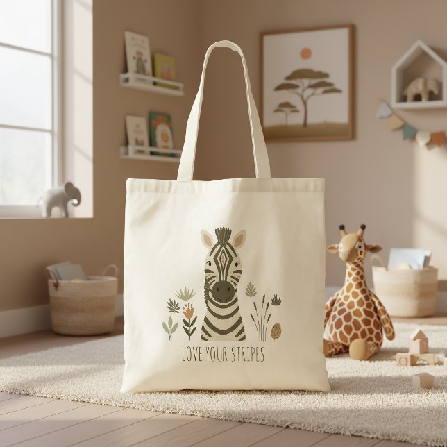 Safari Portrait Zebra ID1264 Tragetasche (Von Creator hochgeladen)