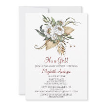 Safari Sahara Savanna Floral GIRL Baby Dusche 