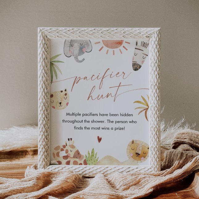 SAFARI Schnuller Hunt Baby Duschgel Spielzeichen Poster (Von Creator hochgeladen)