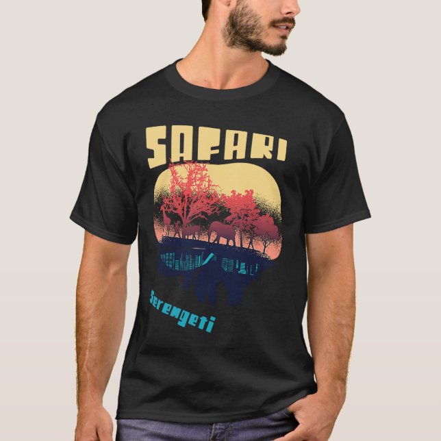 Safari Serengeti Nationalpark Afrika Tansania Big T-Shirt (Vorderseite)