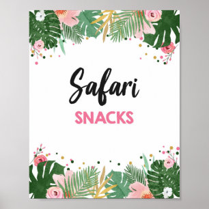 Safari Snacks Tropical Safari Poster