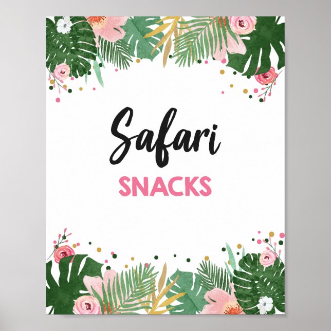 Safari Snacks Tropical Safari Poster (Vorne)