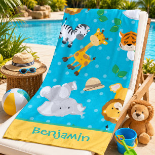 Safari Splash Kids’ Strandtuch