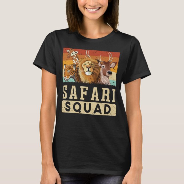 Safari Squad African Animal Family Vacacation Trip T-Shirt (Vorderseite)