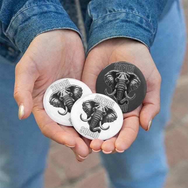 Safari Squad African Elephant Zoo Adventure Button (Von Creator hochgeladen)