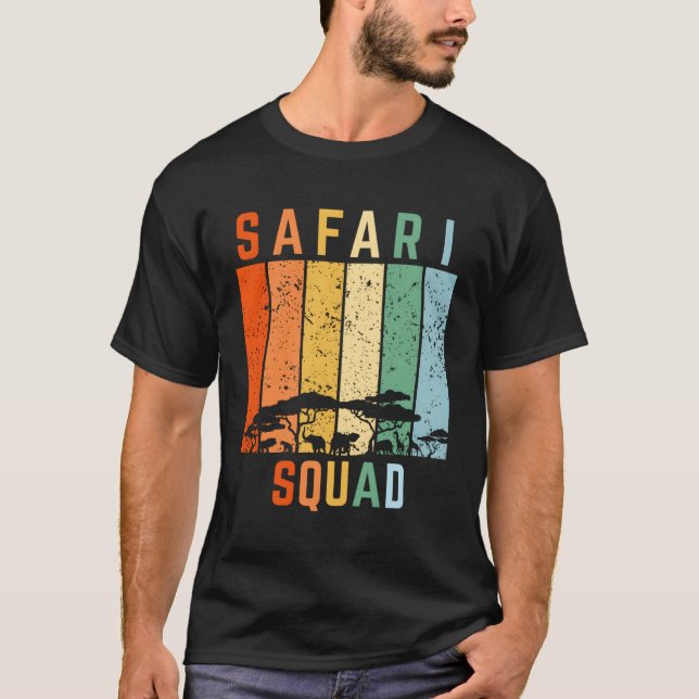 Safari Squad Zoo Animals T-Shirt (Vorderseite)