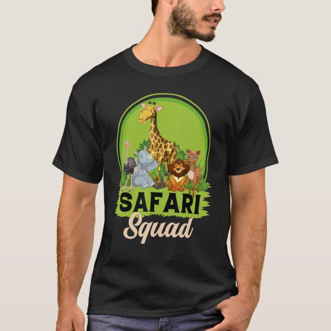 Safari Squad Zoo Animals T-Shirt (Vorderseite)