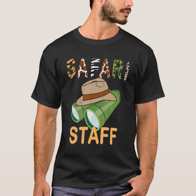 Safari Staff Safari Birthday Zoo Birthday T-Shirt (Vorderseite)