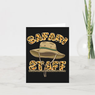 Safari Staff Safari Geburtstag Karte