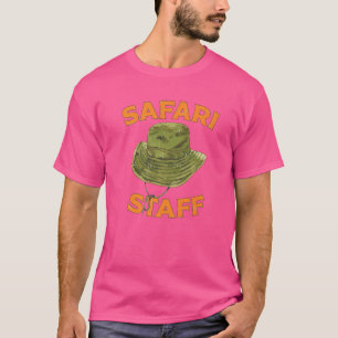 Safari Staff Zobewahrt Themenabend Geburtstagspart T-Shirt