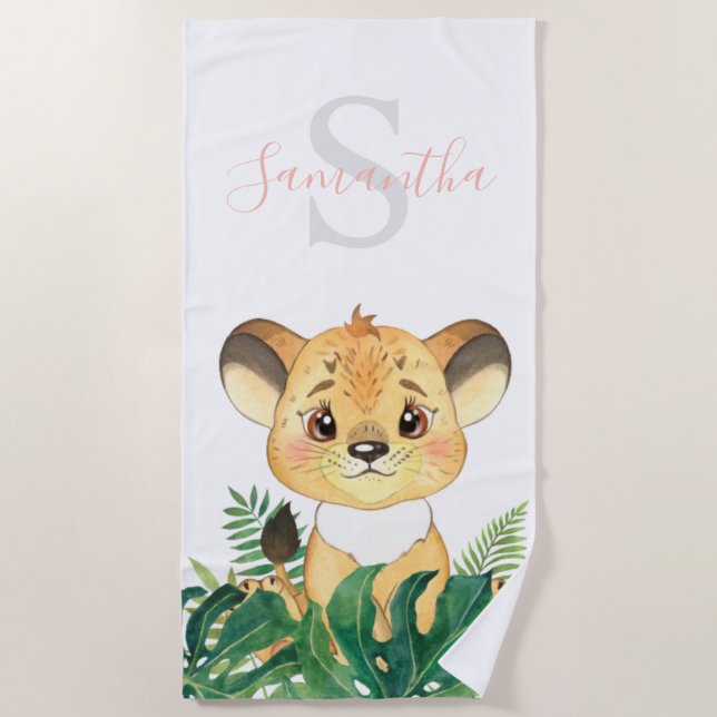 Safari Strandtuch für Kinder (Vorderseite)
