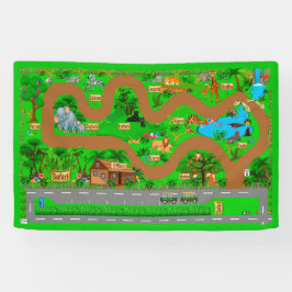 Safari-Straßen für Autos 2 1/2' x 4' Banner