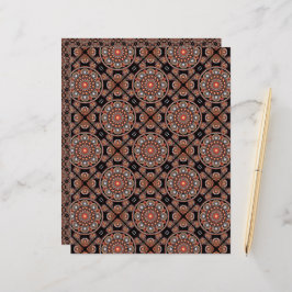 Safari Sunset Bohemisch Star Fall Mandala Tiled