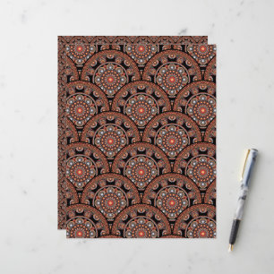 Safari Sunset Bohemisch Star Herbst Mandala Art De