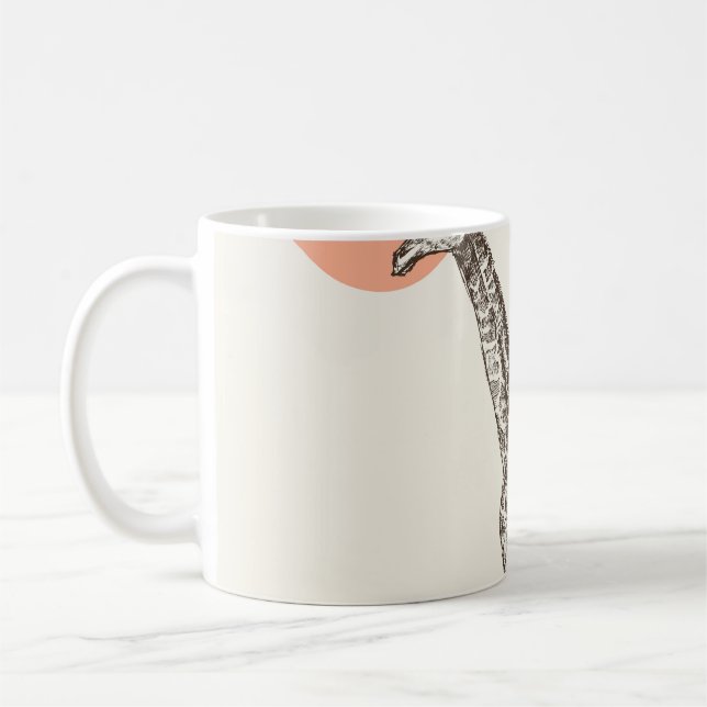 Safari Sunset Giraffe Naturlandschaft Kaffeetasse (Links)