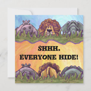 Safari Surprise Party Einladung