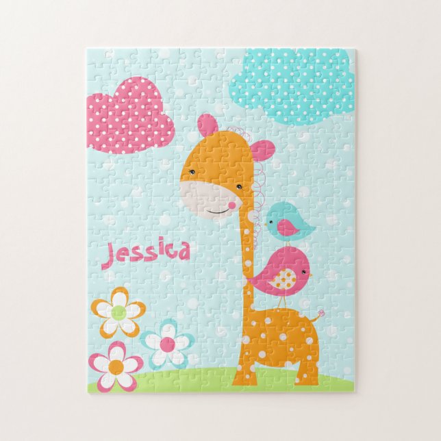Safari-Süsse-Giraffen-Puzzle Puzzle (Vertikal)