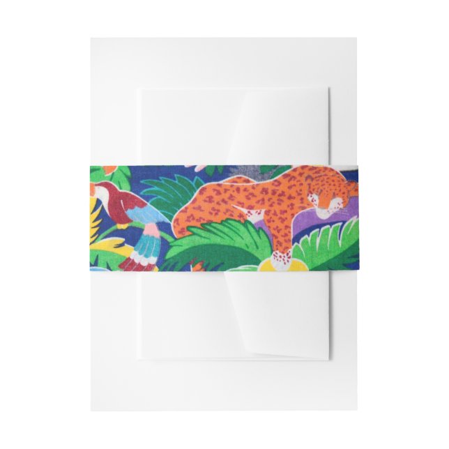 Safari Thema Birthday Rainbow Party Einladungsbanderole (Vorderseite Beispiel)