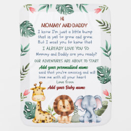 Safari-Themed Newborn-Blanket mit benutzerdefinier Babydecke