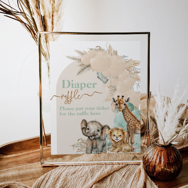 Safari Tier Boho Oh Boy Baby Duschtier Windeln Poster (Von Creator hochgeladen)